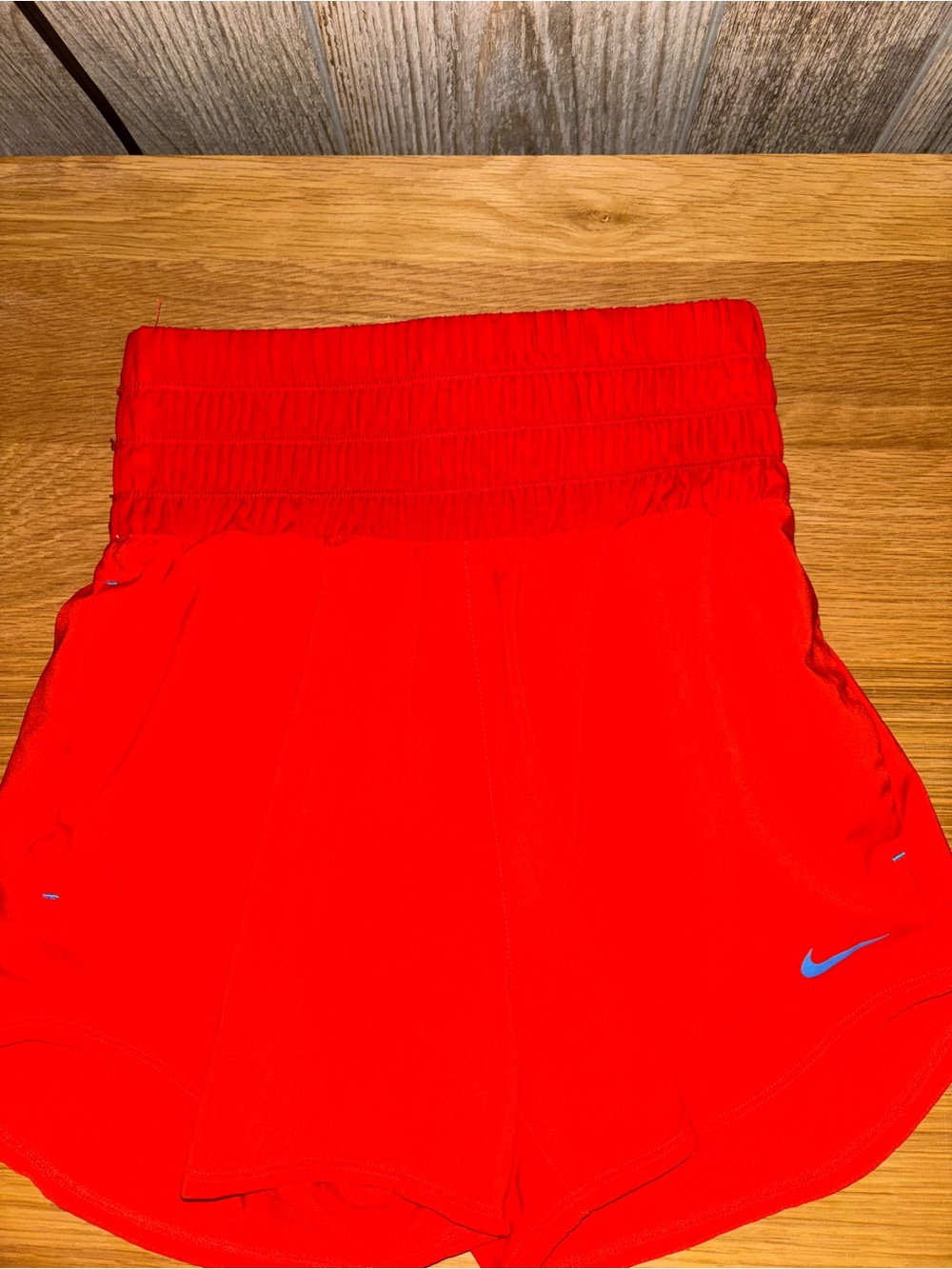 Nike Women’s High Waisted Athletic Orange Shorts